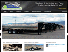 Tablet Screenshot of innovativetrailersales.com